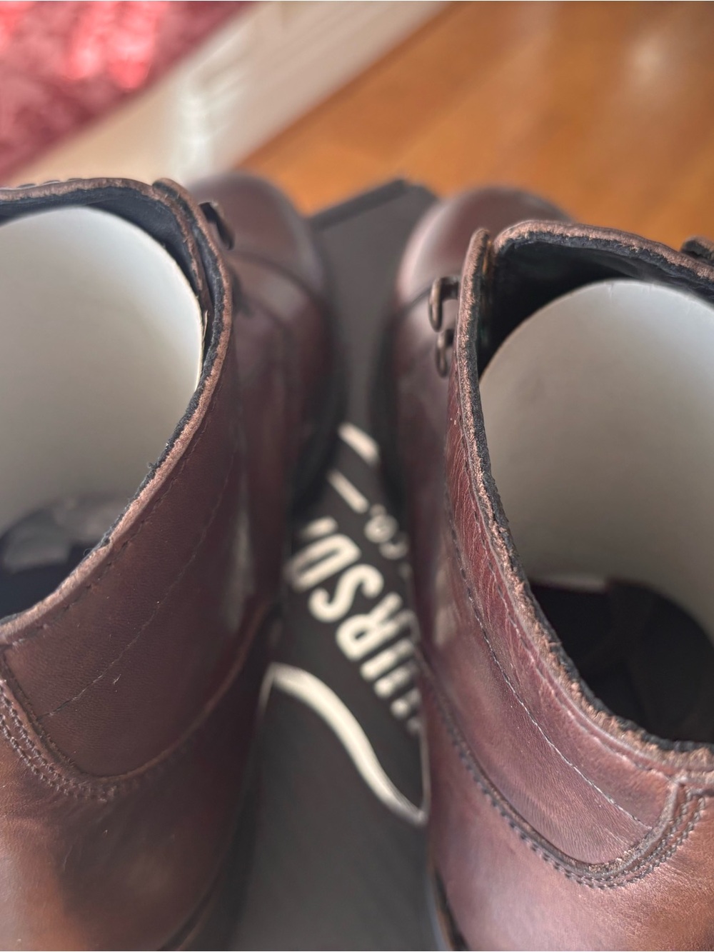 Thursday Boot Company Captain Boots in Old English Brown Leather - Picture 4 of 8